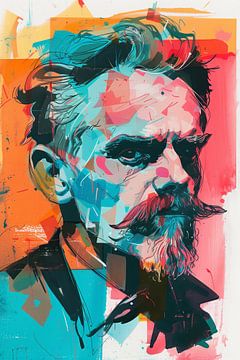 Portrait of Nietzsche by ARTemberaubend
