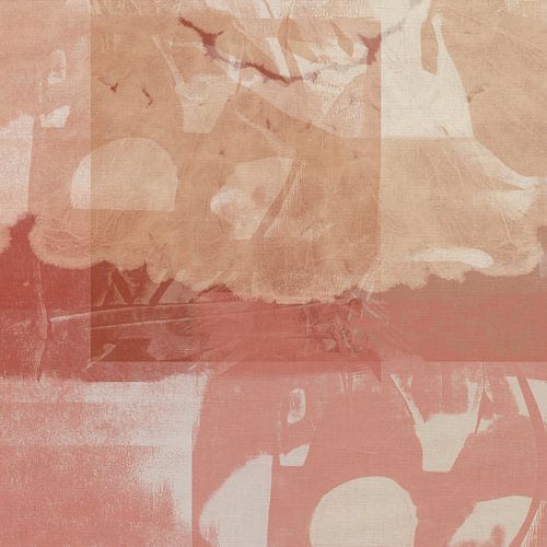 Zachte bloemenlagen in stoffige tinten