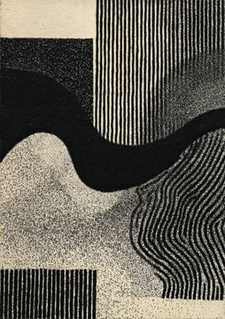 Abstract black and white geometry by Niklas Maximilian