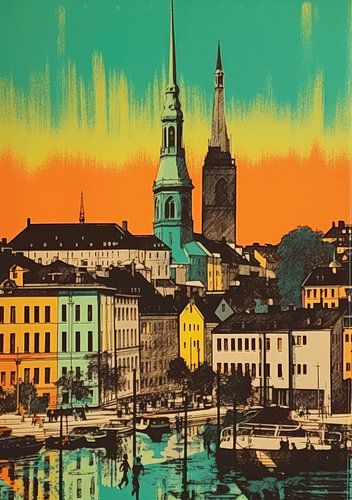 Stockholm Poster Pop Art