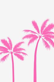 Leuchtend rosa Palmen von Karen Menzenbach