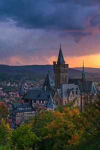 Schloss Wernigerode, Harz, Sachsen-Anhalt, Deutschland.