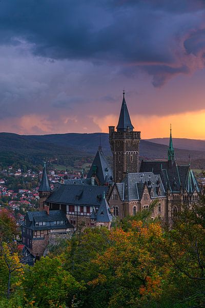 Wernigerode Castle, Harz, Saxony-Anhalt, Germany. by Henk Meijer Photography