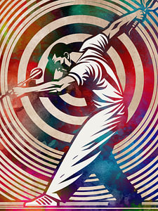 Sportkunst zum Thema Dartspieler #dart