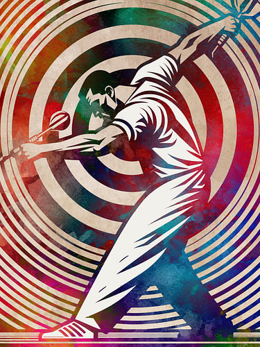 Dart player sport art #dart