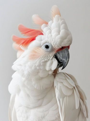 mooie witte papegaai