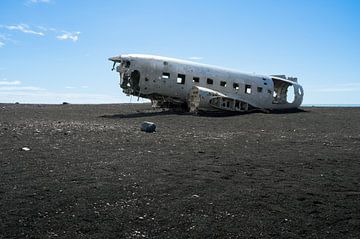 Vliegtuigwrak in IJsland