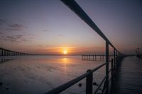 Een wandeling tijdens de zonsopkomst