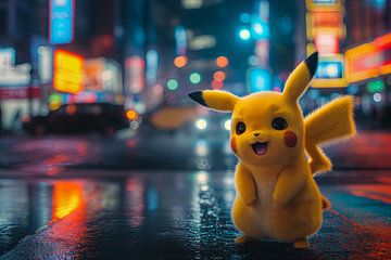 Pikachu in der Stadt von Richard Rijsdijk