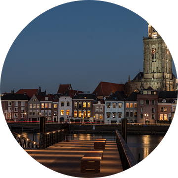 Hanzestad Deventer in de avond van VOSbeeld fotografie