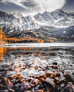 Eibsee in kunstkleuren van Mustafa Kurnaz