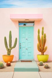 Pastel colours in Palm Springs by Philippe HUGONNARD