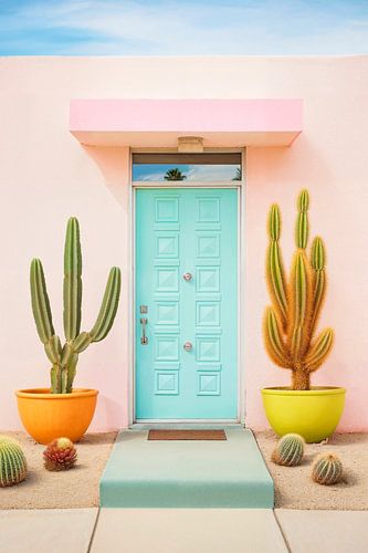 Pastel colours in Palm Springs