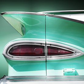 Pick-up américain El Camino 1959, vue arrière sur Beate Gube