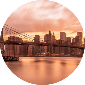 New York Skyline - Brooklyn Bridge 2016 (1) van Tux Photography