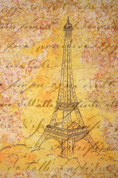 Oui, Oui, Paris ! Aquarelle Tour Eiffel Paris partie 3 de 4 (France city break romantic) par Natalie Bruns