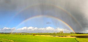 Regenbogen über dem Fluss von Sjoerd van der Wal Fotografie
