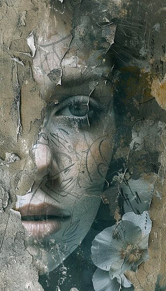 La beauté des intempéries : un portrait derrière des murs fissurés par Color Square
