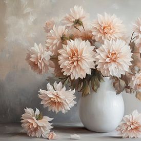 Dahlia «'» en rose pâle sur Bianca ter Riet