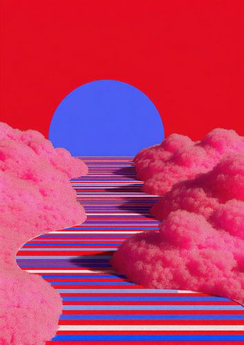 Surrealistisch wolkenlandschap