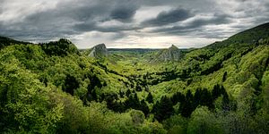 Grüne Landschaft in Frankreich