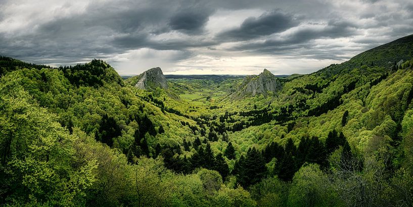 Grüne Landschaft in Frankreich von Voss Fine Art Fotografie