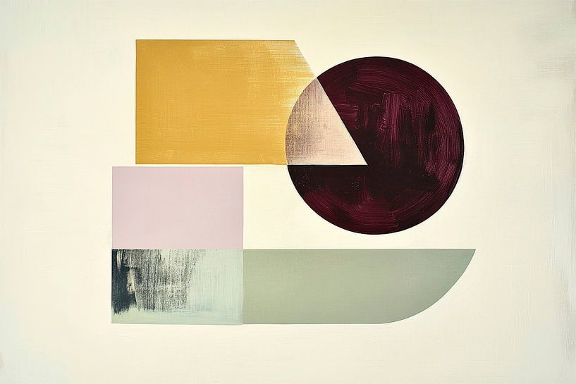 Geometric poetry - colour harmony by Poster Art Shop