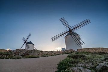 Don Quijote-Windmühlenlandschaft in Spanien.