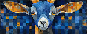 Ziege Blau