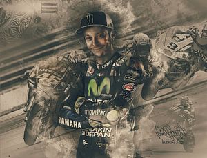 Valentino Rossi vintage by Bert Hooijer