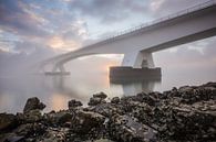 Sonnenaufgang an der Zeelandbrücke von Max ter Burg Fotografie Miniaturansicht