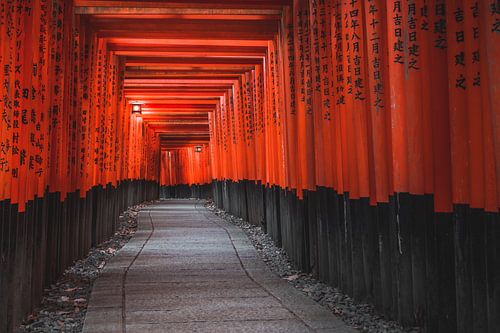 Red gates of Kyoto