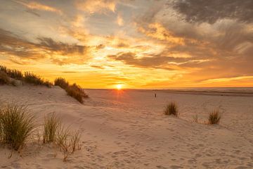 coucher de soleil Ameland sur M. B. fotografie