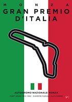 My F1 MONZA Race Track Minimal Poster