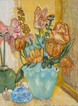 flower still life by Tanja Koelemij