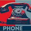 Retro Telefon Pop-Art von Western Exposure