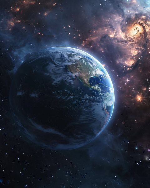 Blick ins Universum von fernlichtsicht