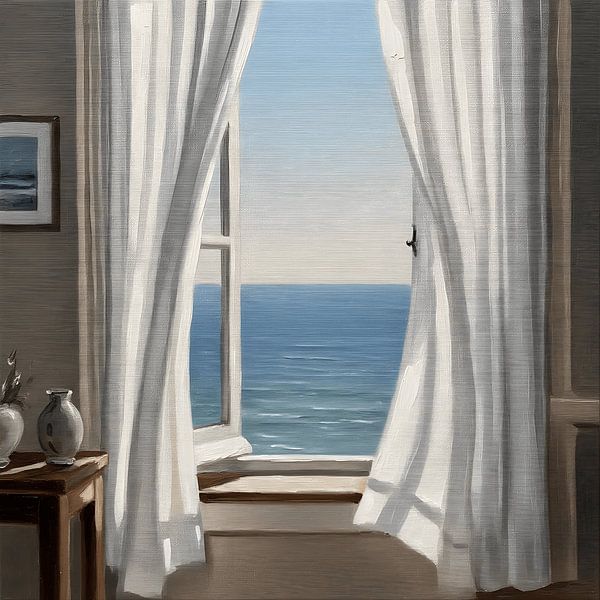 Fenster zum Meer hin von Regan Frederick
