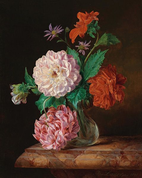 Flower piece, Josef Lauer by Masterful Masters