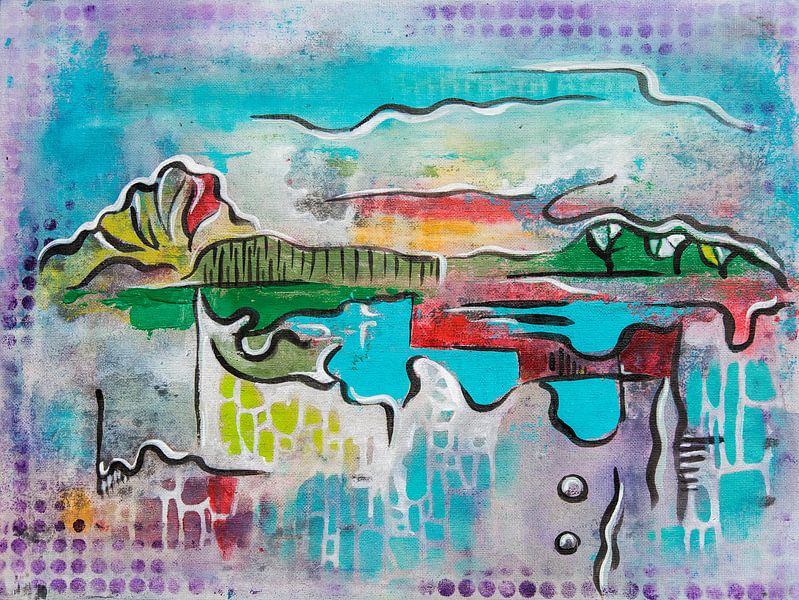Zaterdags Landschap van Ariadna de Raadt-Goldberg