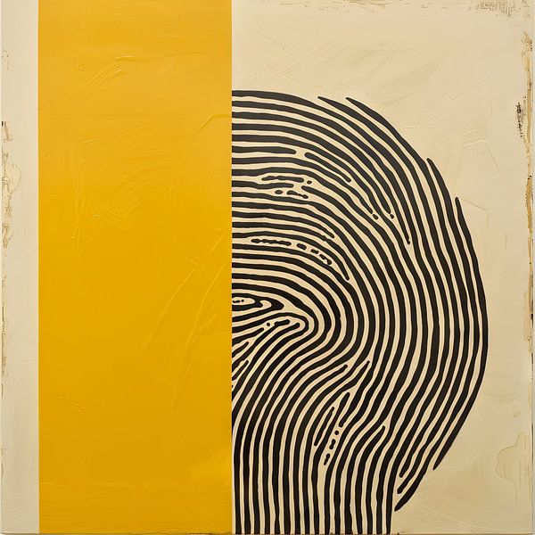 Geometric - Yellow lines by Poster Art Shop