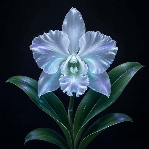Cyber-palmbladeren | Tropische botanische wanddecoratie | Moderne natuurprint