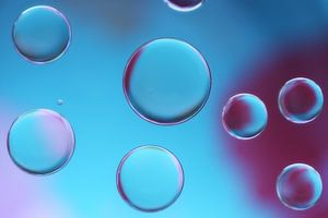 Bulles bleues et roses...