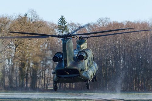 Chinook helikopter landt