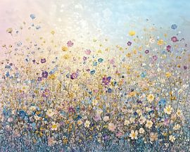 Dream Petals van Abstract Schilderij