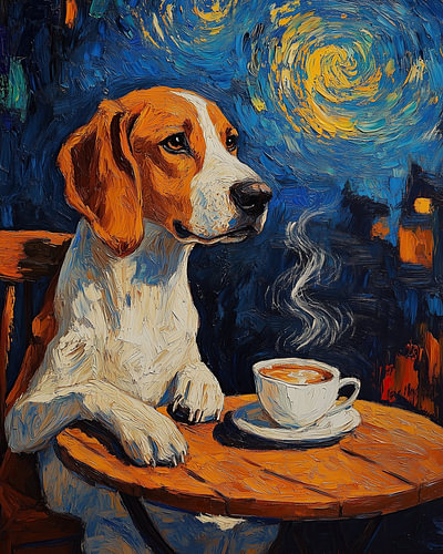 American Foxhound Morning Coffee