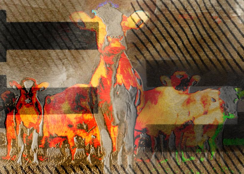Animals, De koe von Kirsti's Kunst