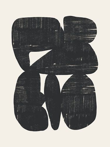 Bold Shapes NO.1 Black  (gezien bij vtwonen) van Bohomadic Studio