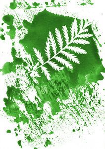 Groen Abstract Boerenwormkruid