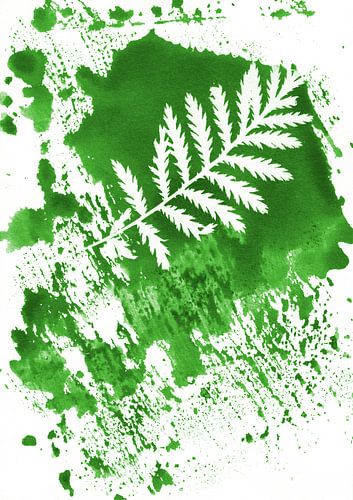 Groen Abstract Boerenwormkruid